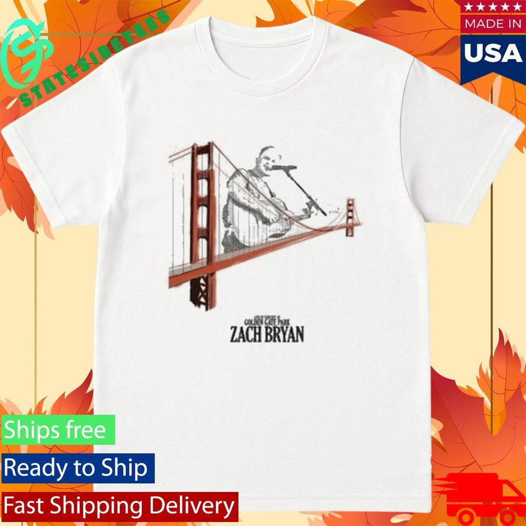 Zach Bryan Golden Gate Park Bridge Shirt Unisex , , , Long Sleeve Tee