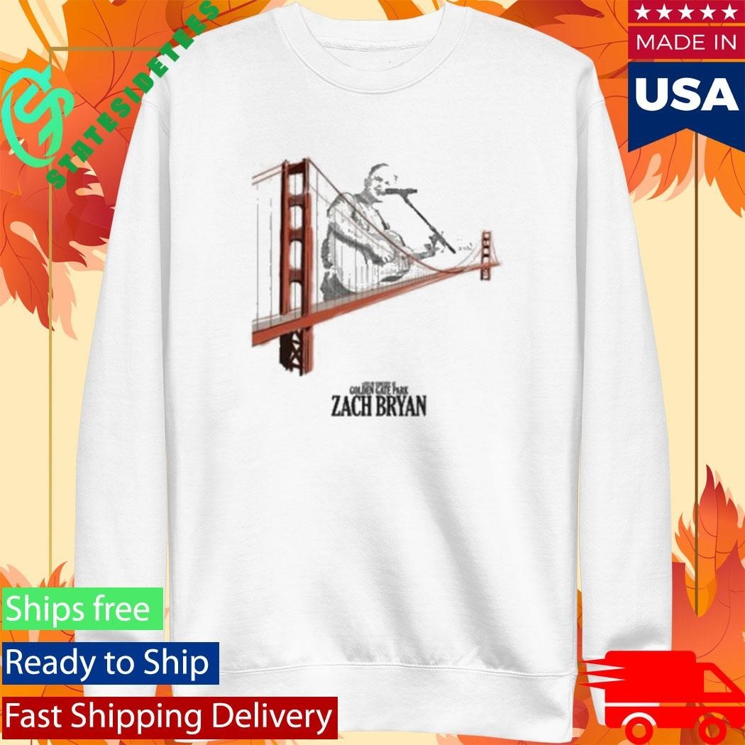 Zach Bryan Golden Gate Park Bridge Shirt Unisex , , , Long Sleeve Tee