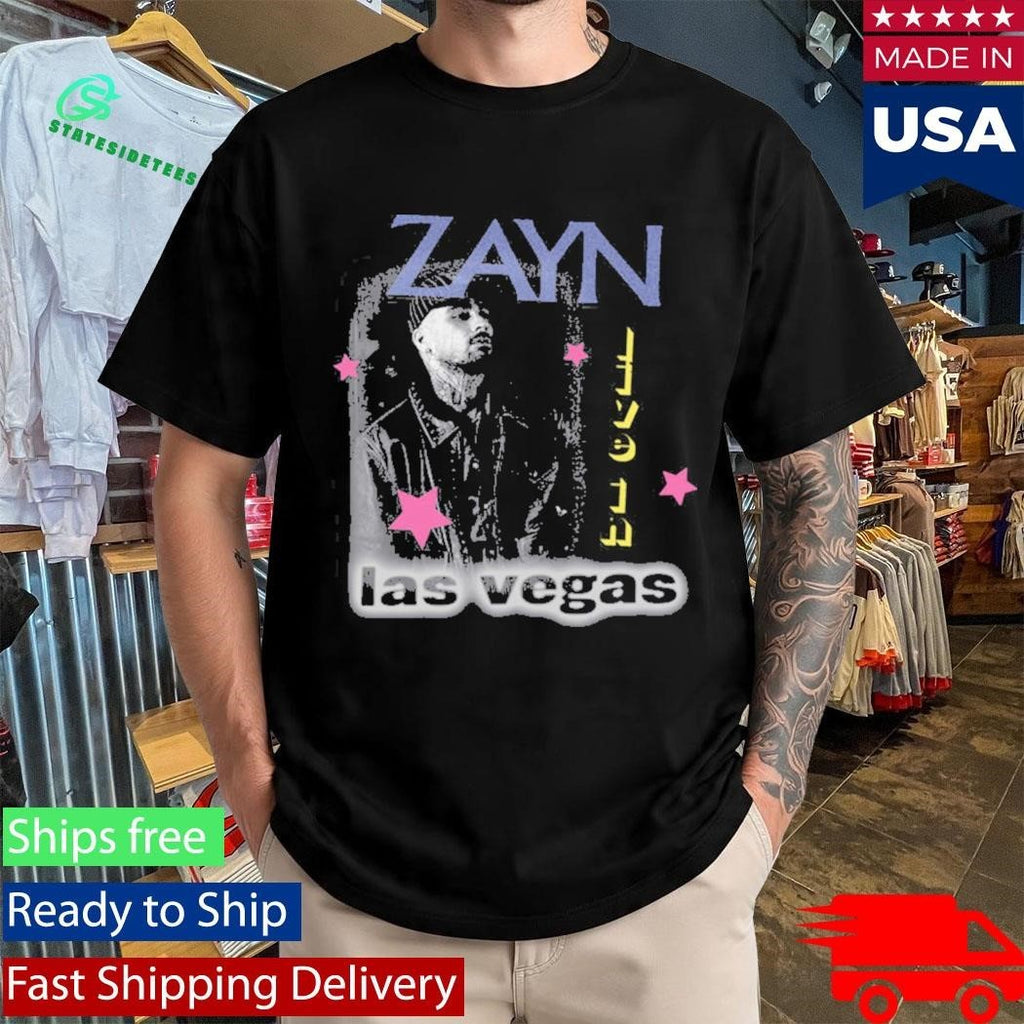 Zayn Live In Las Vegas Photo Star Shirt Unisex , , , Long Sleeve Tee