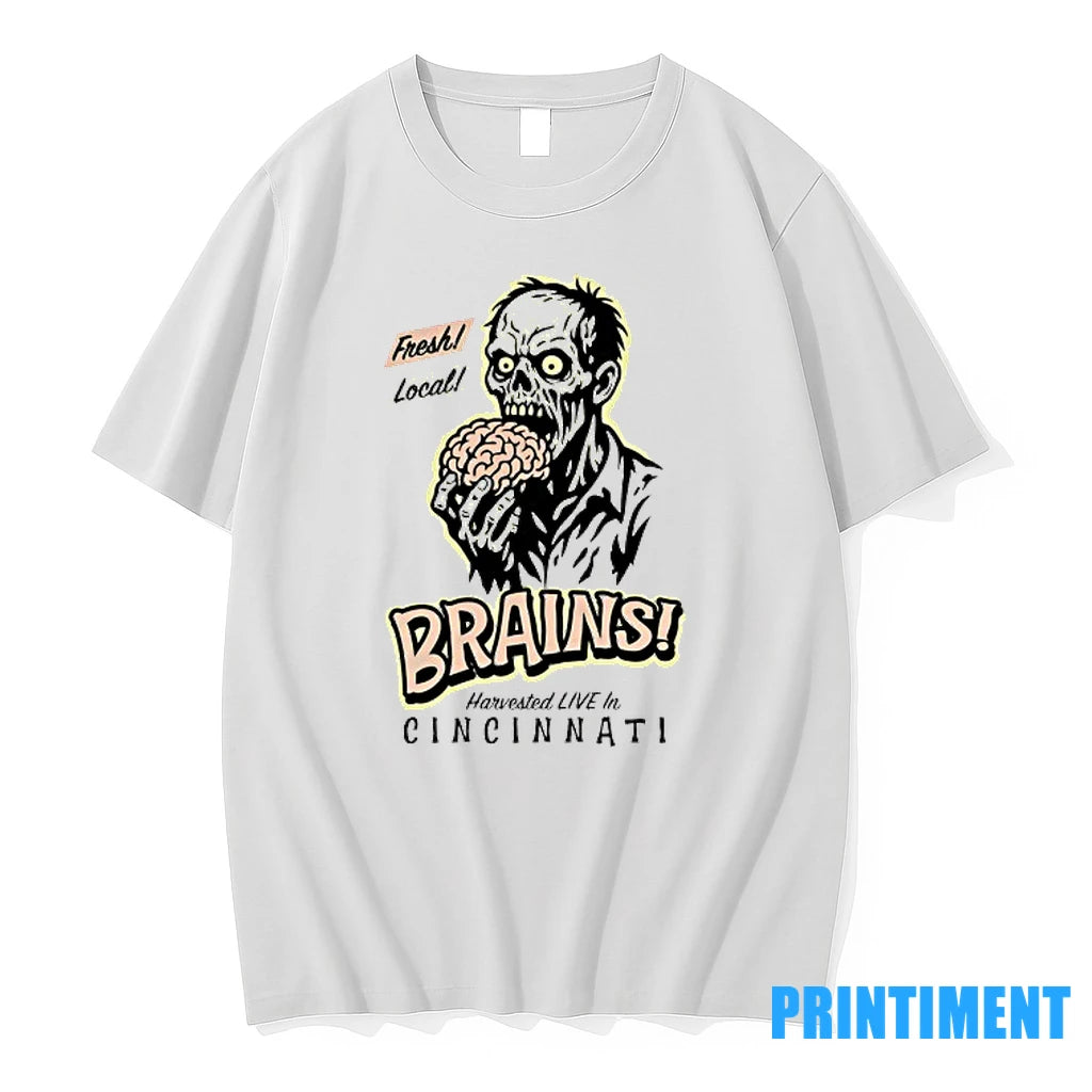 Zombie Fresh Local Brains Harvested Live In Cincinnati Tshirts Sweater