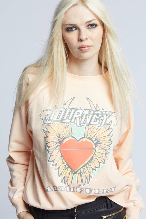303112 - Journey Faithfully Oversized Graphic Sweatshirt