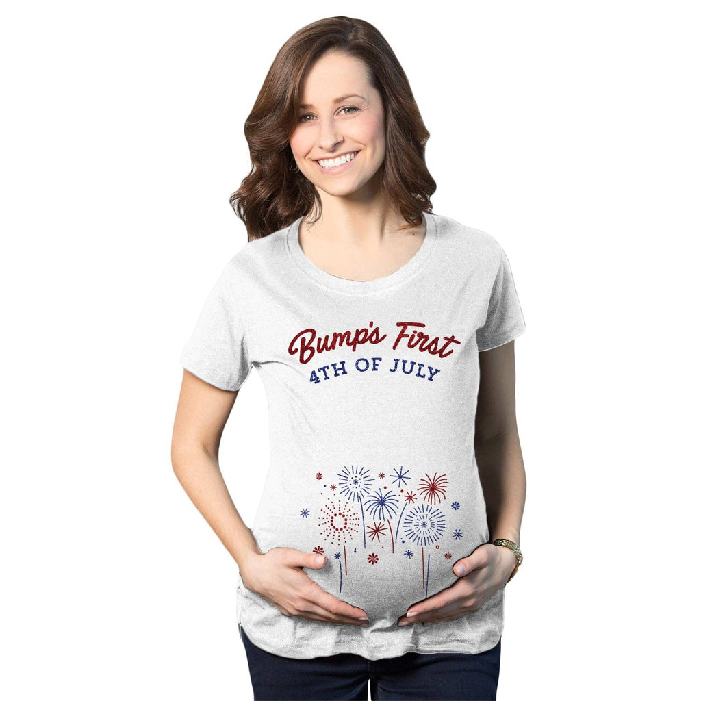 Bump's First 4th of July Maternity T Shirt