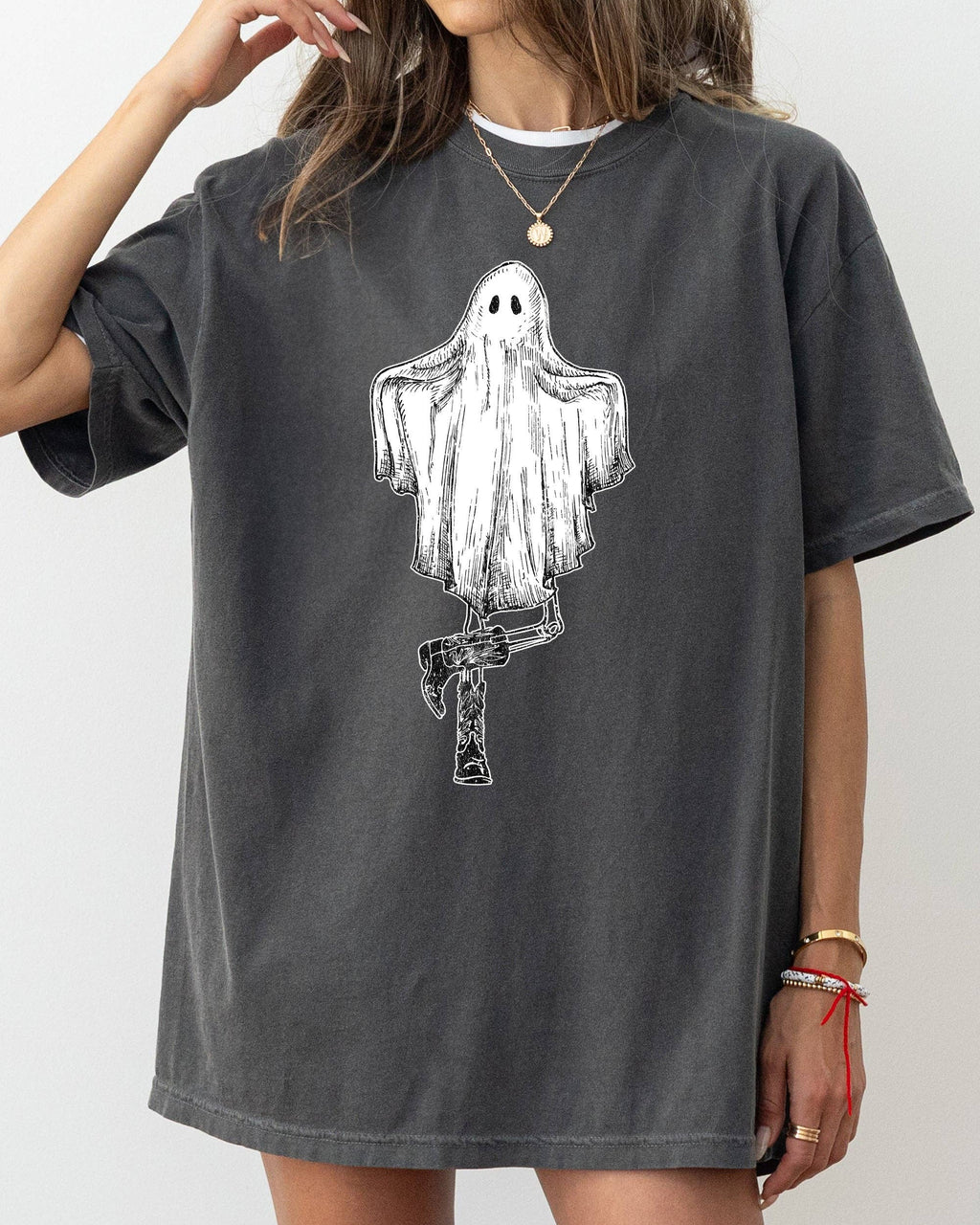Western Ghost, Cowboy, Skeleton, Halloween T-Shirt