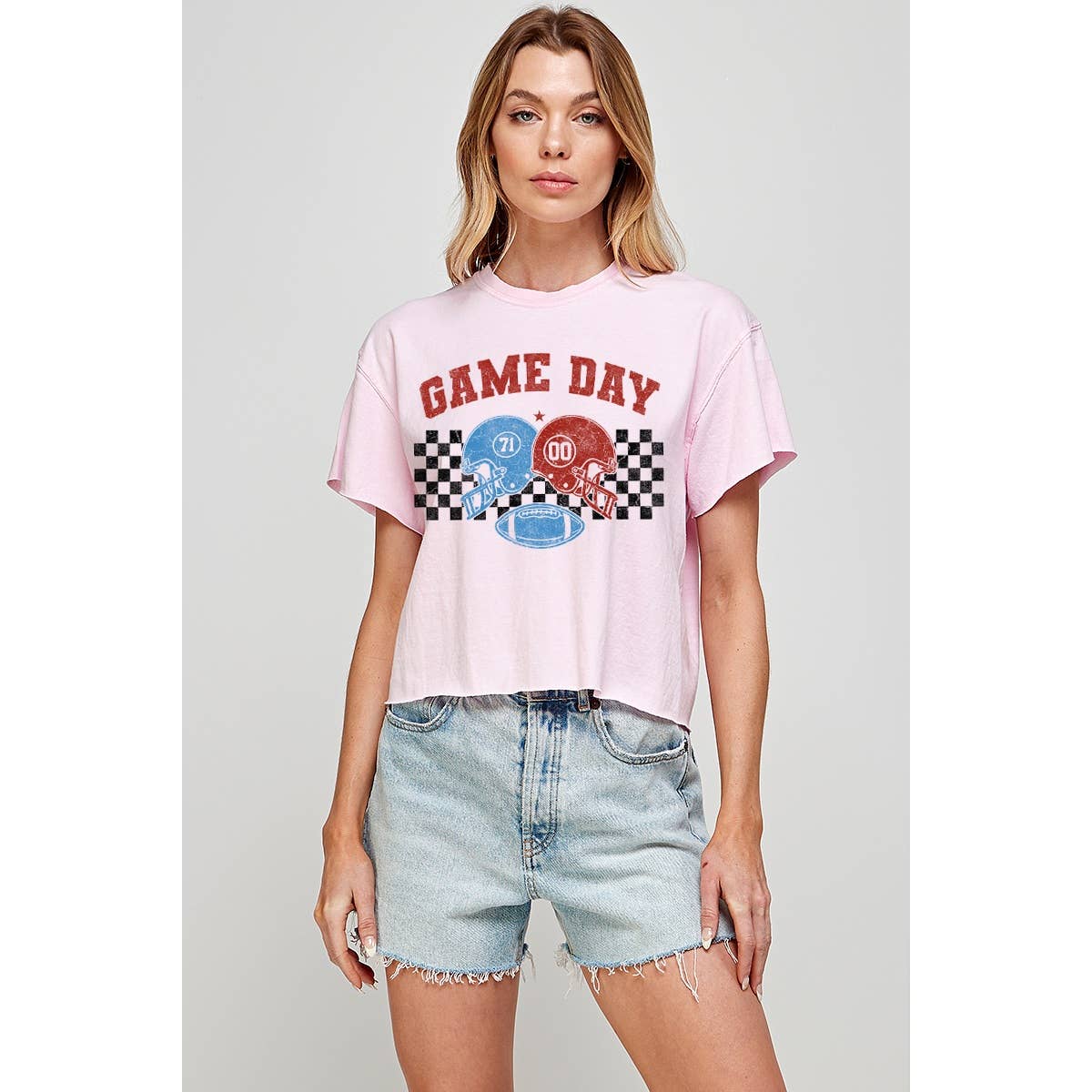 Game Day  Vintage Graphic Crop Top