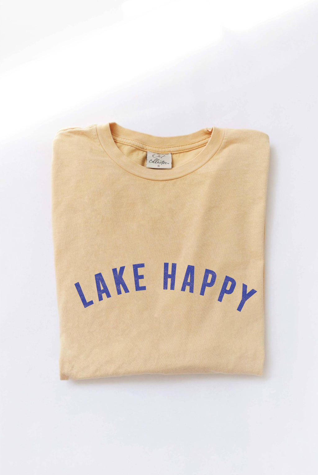 Lake Happy Mineral Washed Graphic Top