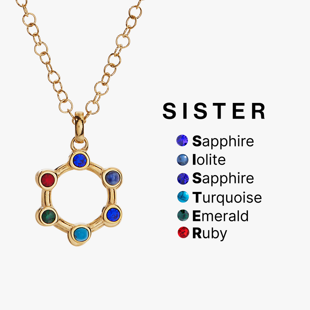 Sister Hidden Message Acrostic Necklace T-Shirts