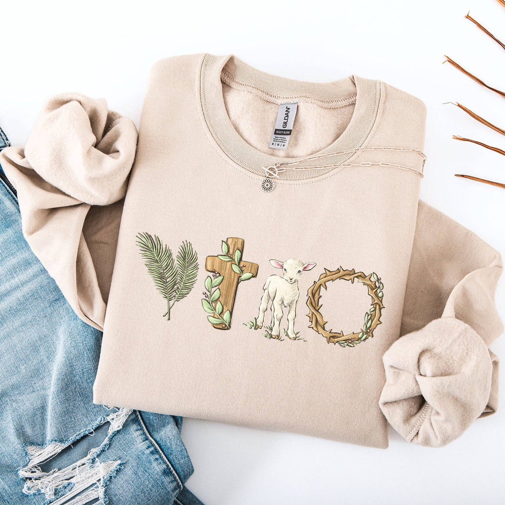Christian Easter, Faith Gospel Bunny Jesus Rabbit Sweatshirt