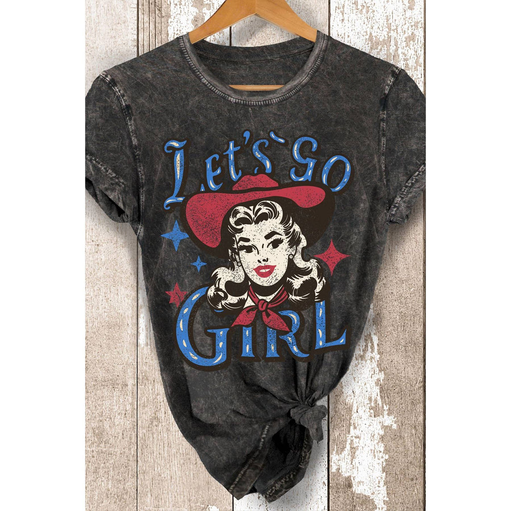 Lets Go Girl Summer T-Shirt - Vintage Mineral Wash