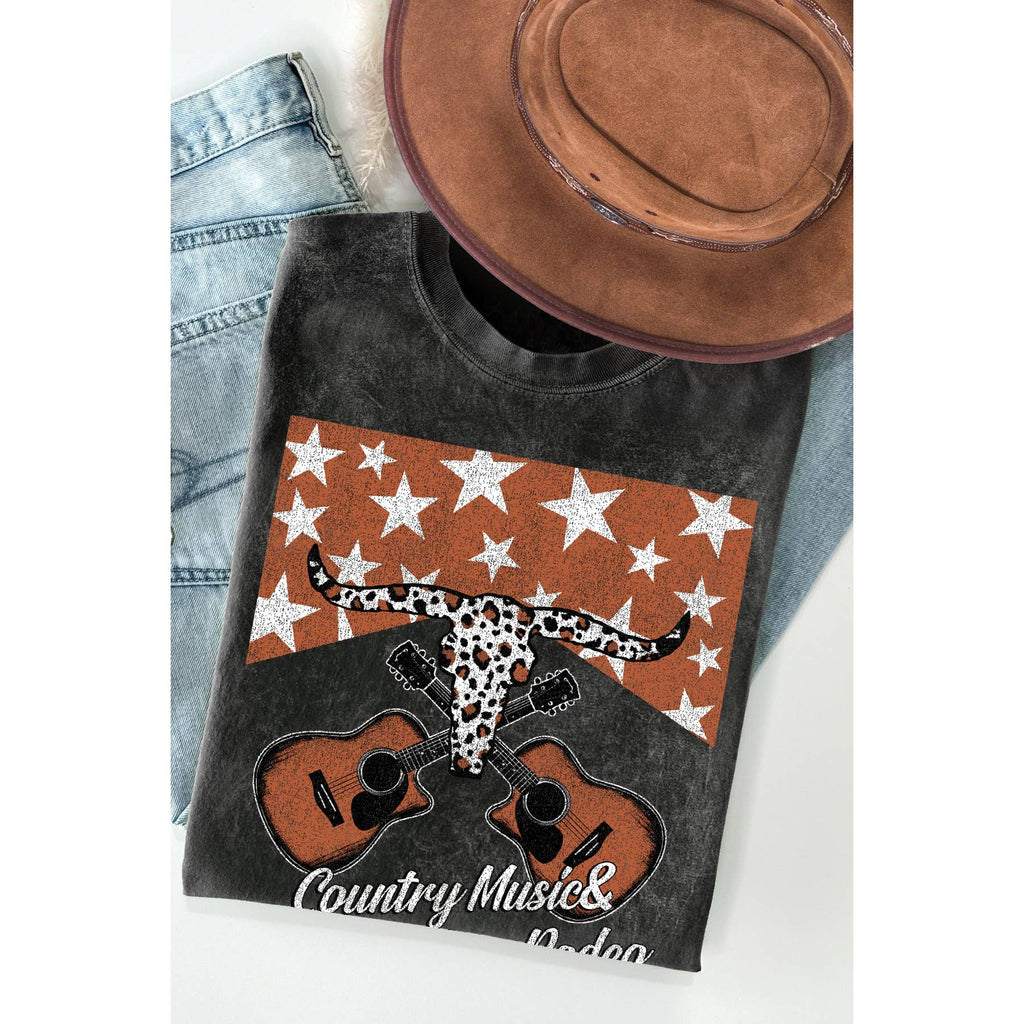 Country Music- Mineral Wash T Shirt