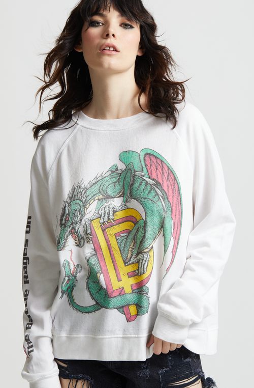 302129 - 730 Deep Purple Ls Burnout Sweatshirt