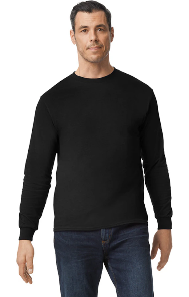 Custom Designed - Long Sleeve T-Shirt (Black) Adult, Gildan, Heavy Cotton test2