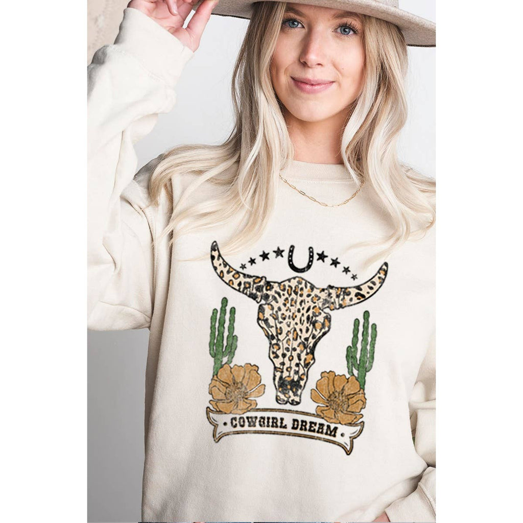 Cow Girl Dream Vintage Graphic Sweatshirts