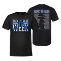 Back Blue Police Commemorative SIGNED T-Shirts