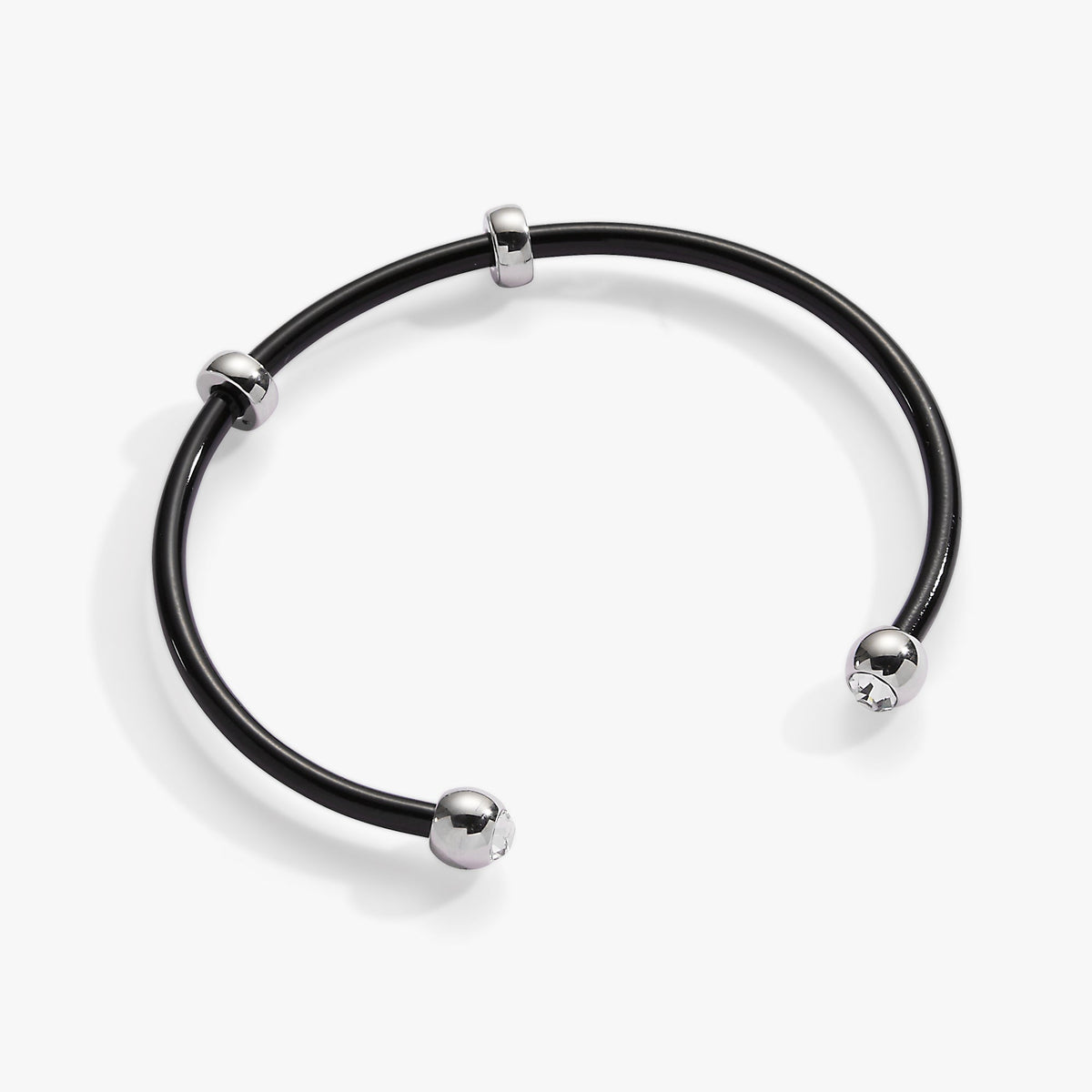 Bezel Stone Enamel Cuff Black T-Shirts