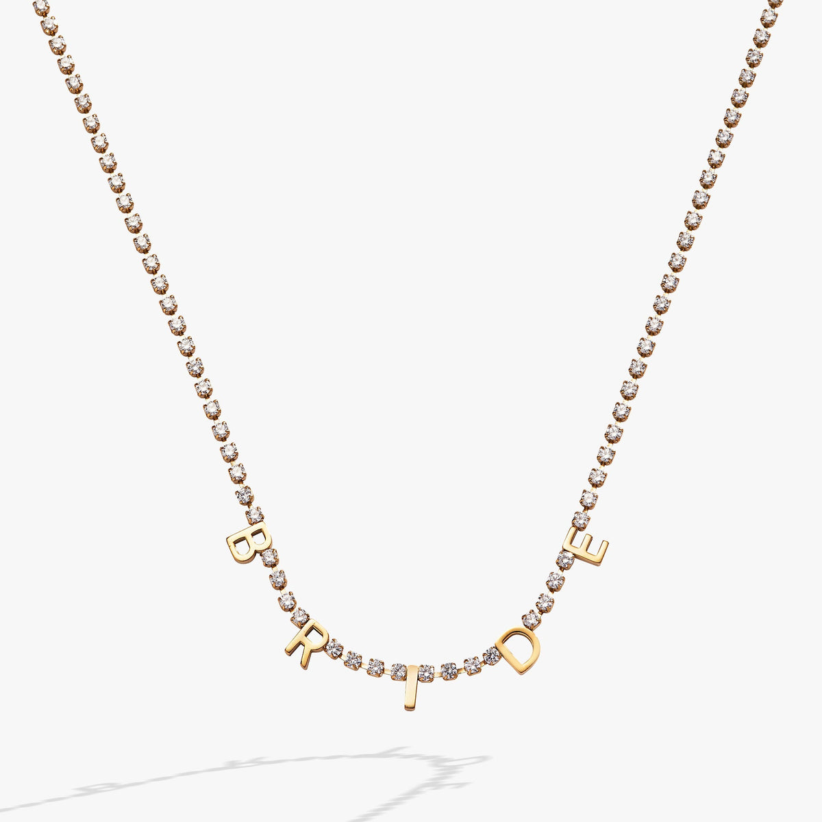 “Bride” Crystal Tennis Necklace T-Shirts