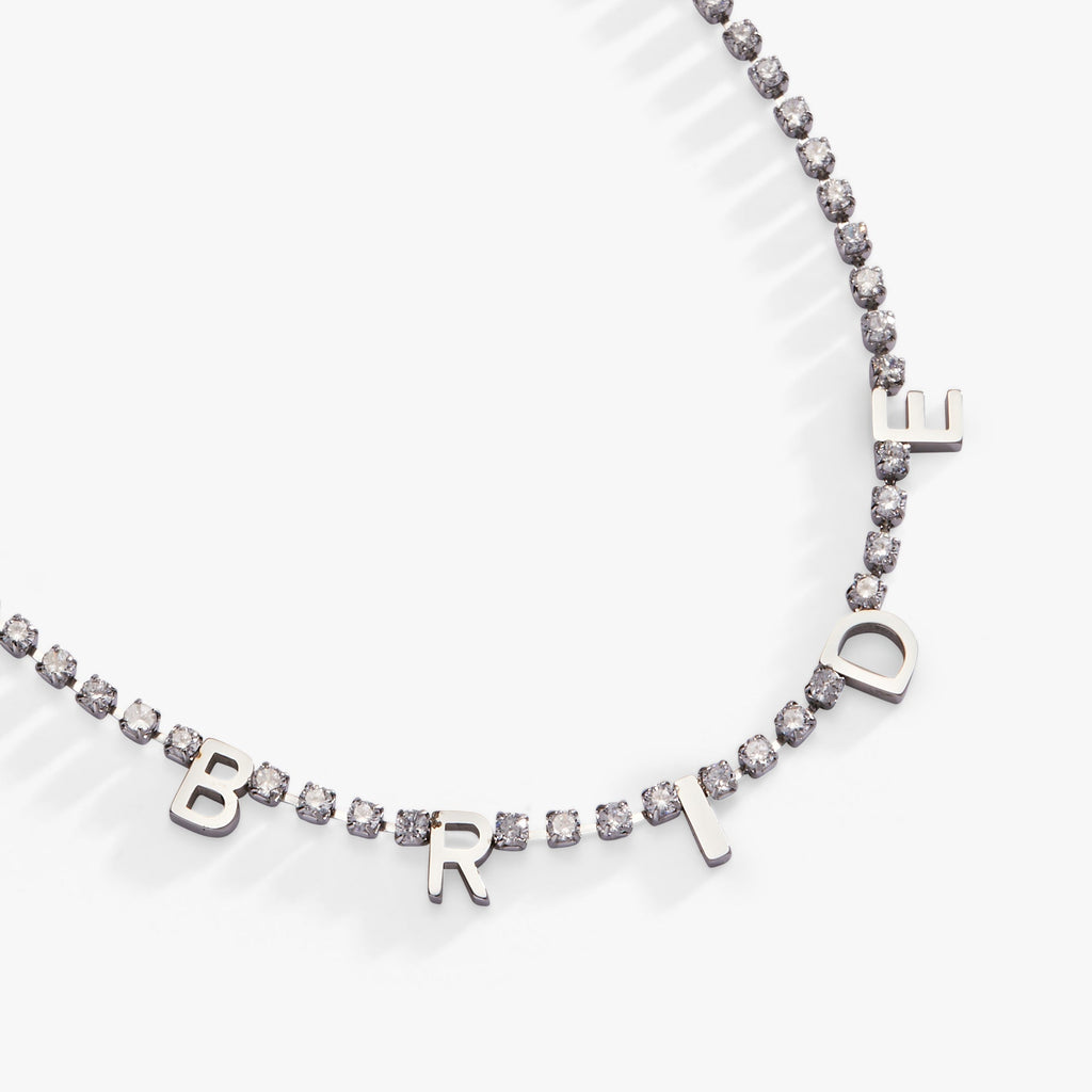 “Bride” Crystal Tennis Necklace T-Shirts
