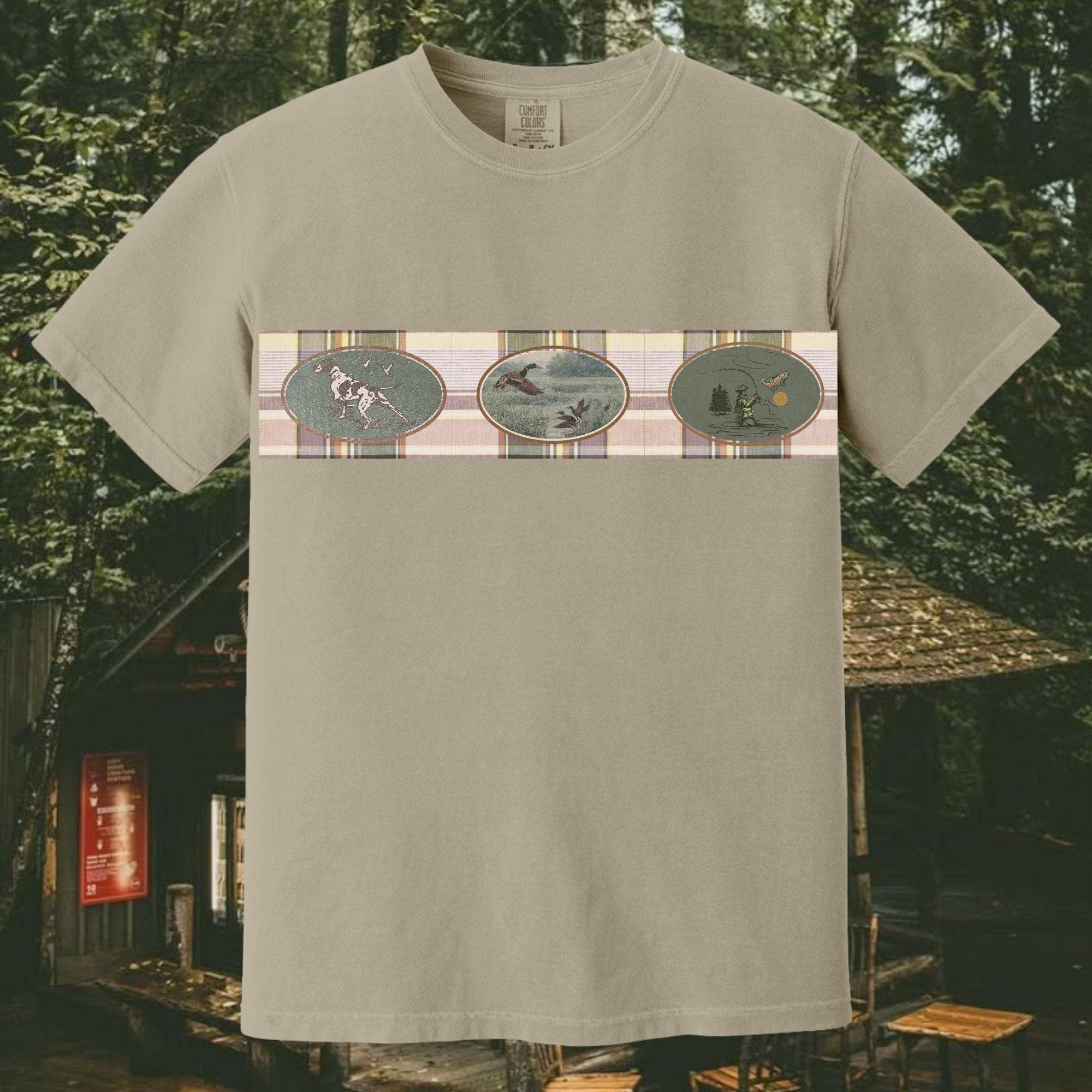 Vintage Style Animal Ribbon T-Shirt