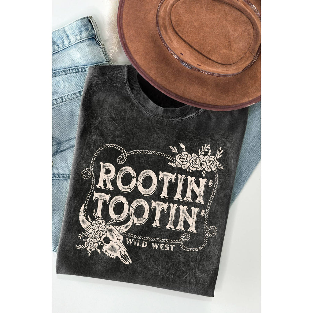 Rootin Tootin Wild West Mineral Washed T