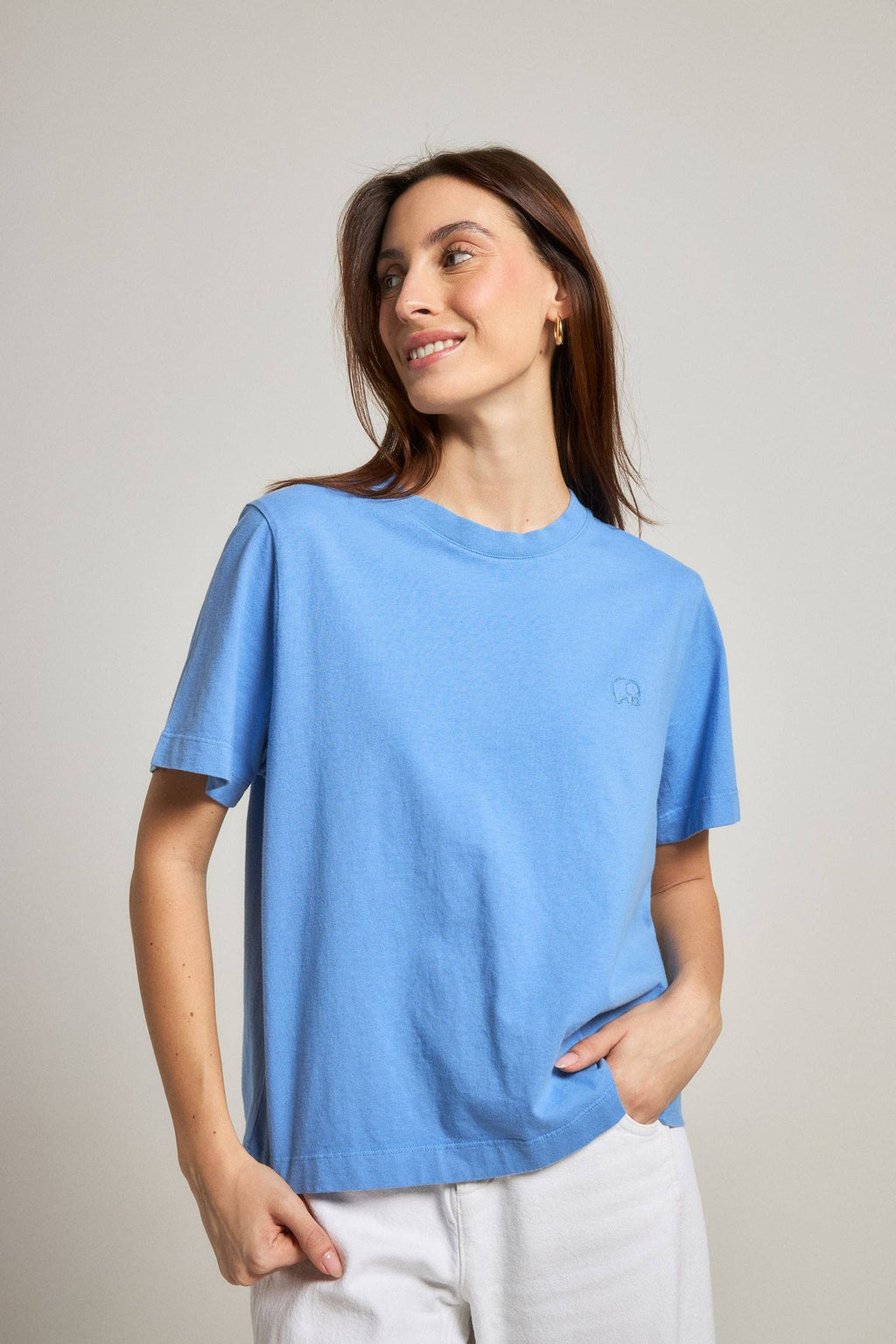 Women’S Essential Sunwashed T-Shirt Ultramarine