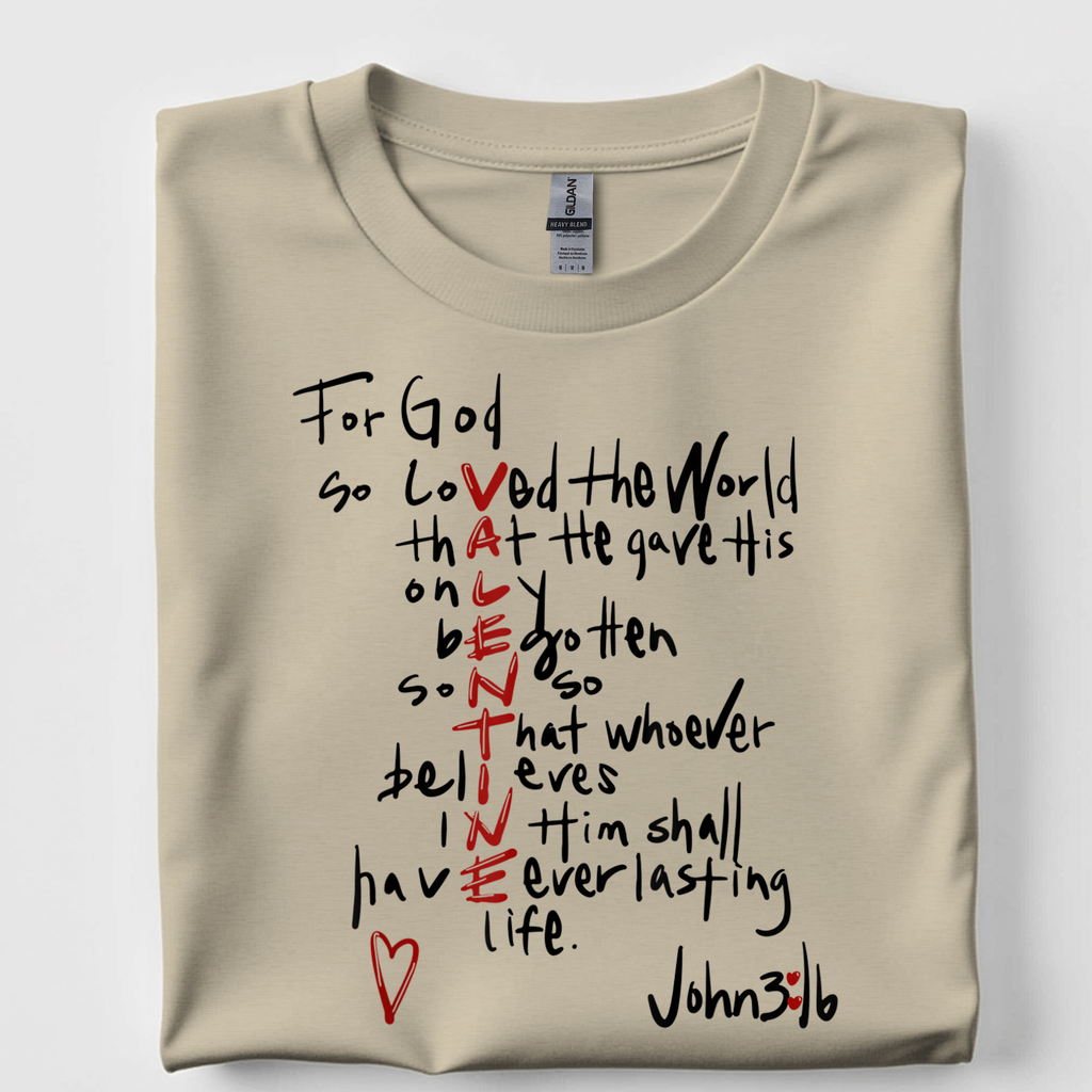 John 3:16 Valentine Tshirt