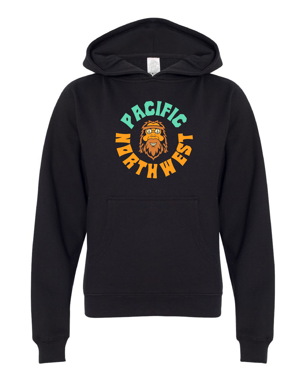 Kids Groovy Sasquatch Hoodie Black