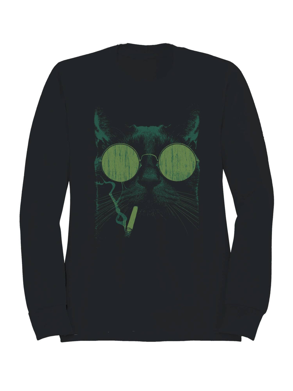 Retro Cool Cat with Sunglasses Men's Sweatshirt