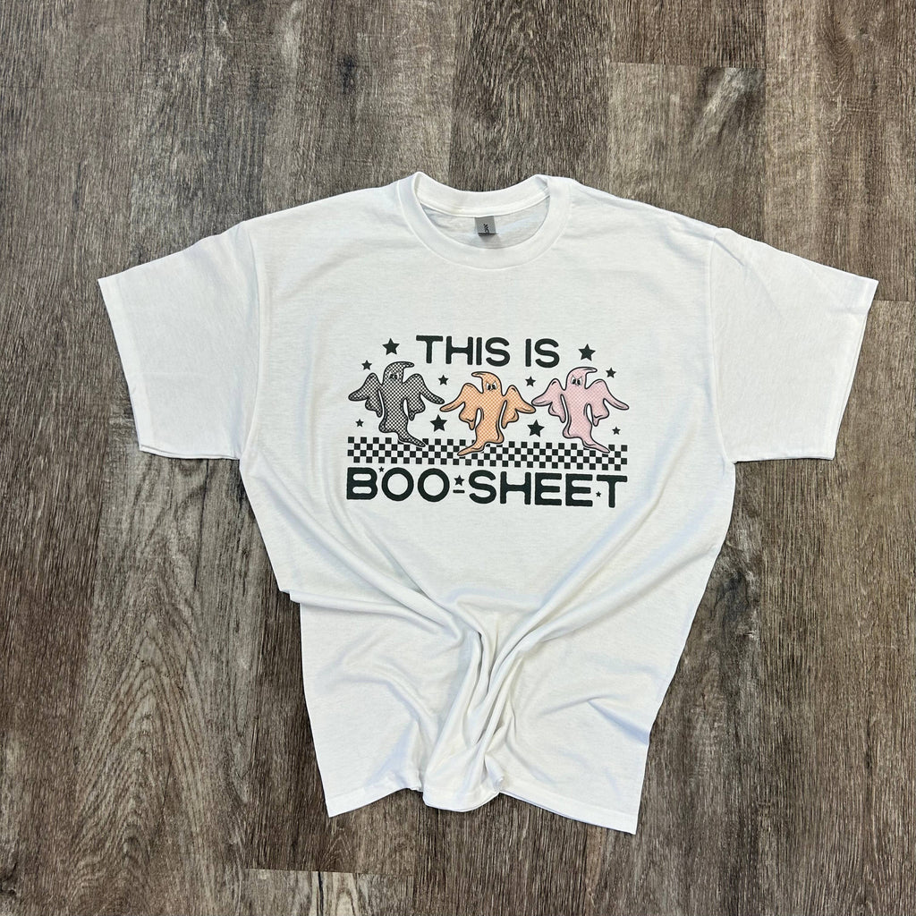 This Is Boo Sheet On White Tee