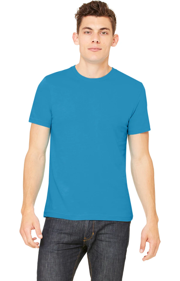 Custom Designed - T-Shirts (Aqua) Adult, Bella+Canvas, Cotton