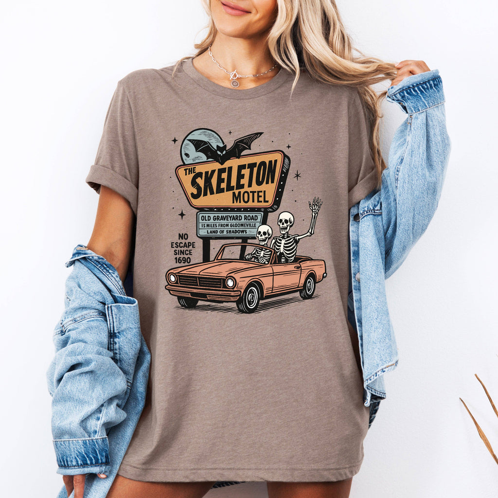The Skeleton Motel, Spooky, Halloween, Tshirt
