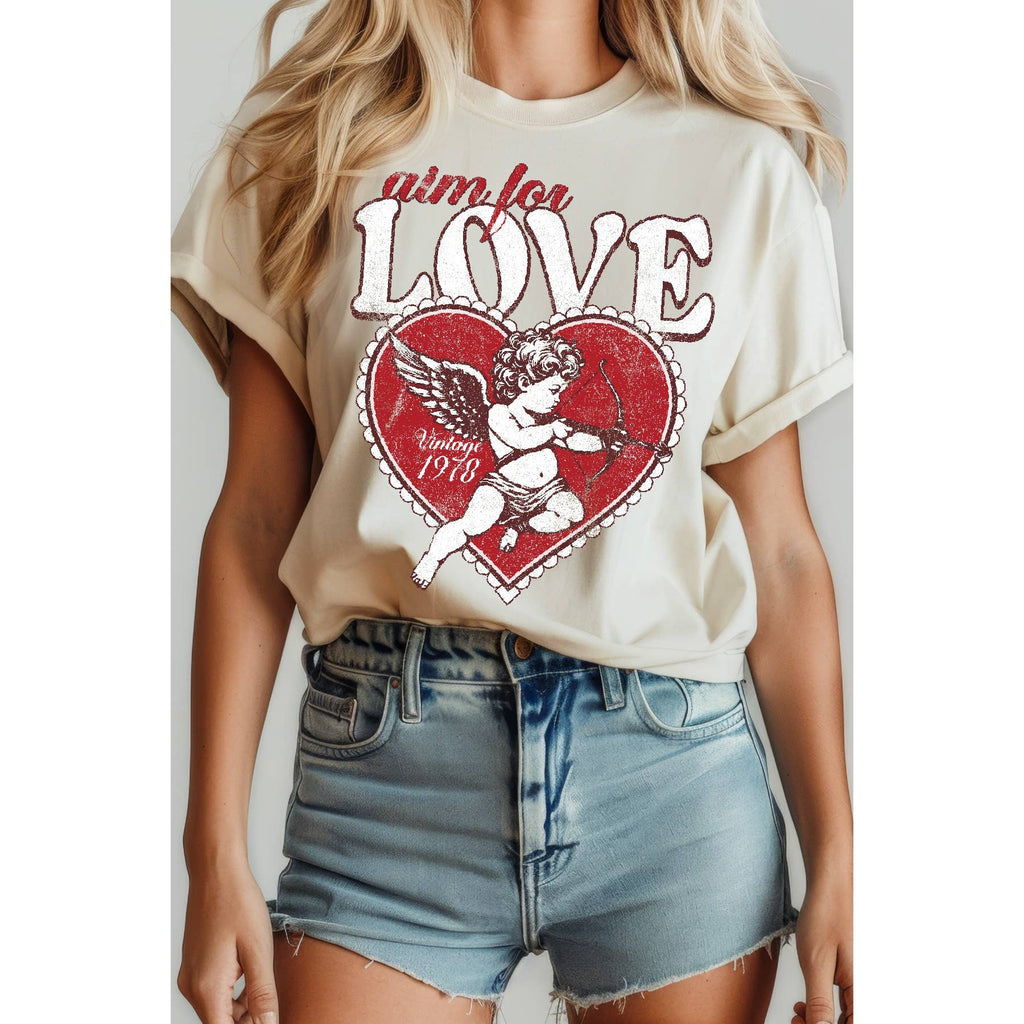 Cupid Aim For Love - Short Sleeve T Shirt