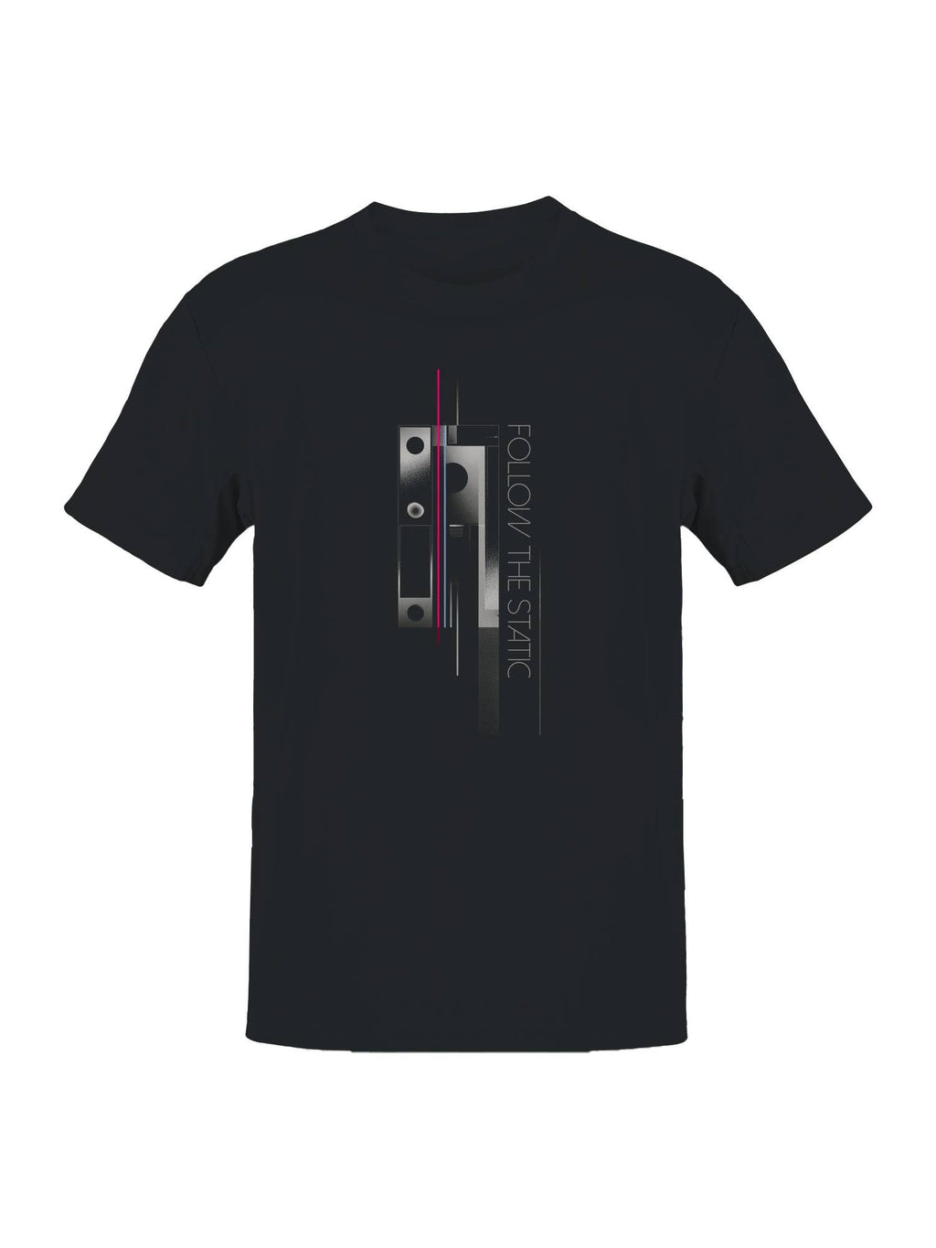 Follow the Static - Abstract Design Men's T-Shirt
