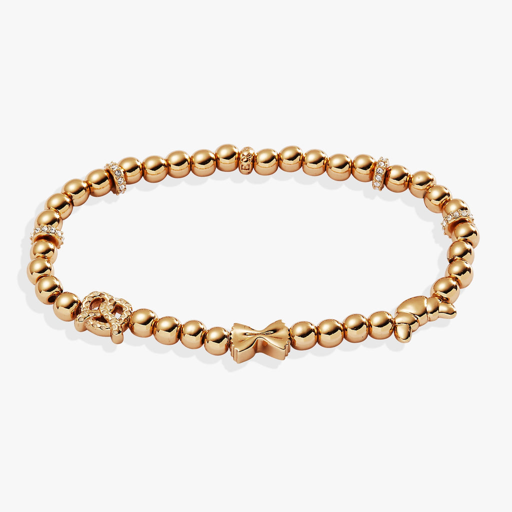 'Carbs Are My Love Language' Beaded Stretch Bracelet T-Shirts