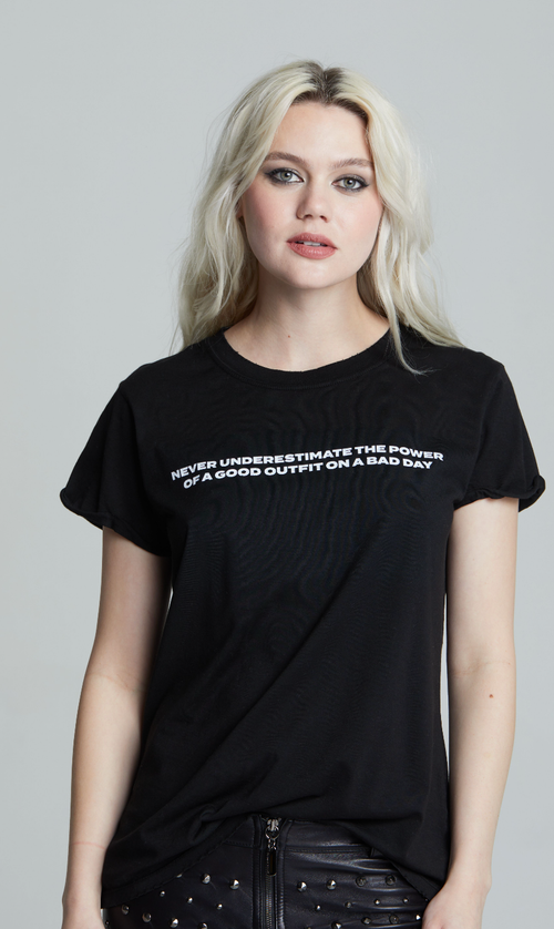 23203 - Good Outfit Blk Ss Tee