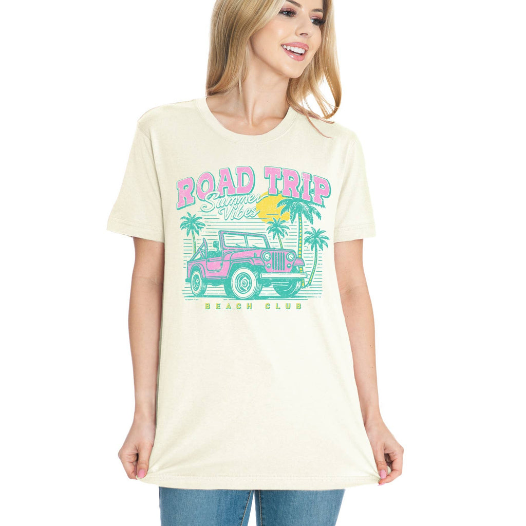 Road Trip Summer Vibes Short Sleeve T Shirt