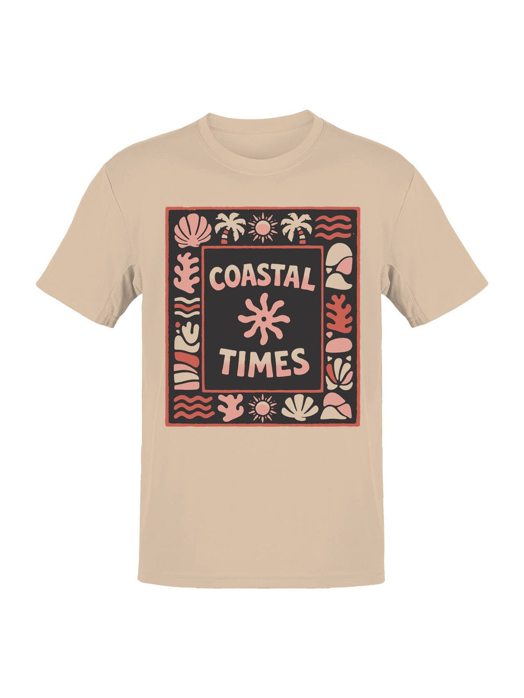 Coastal Times Ocean Vibes Art Men's T-Shirt