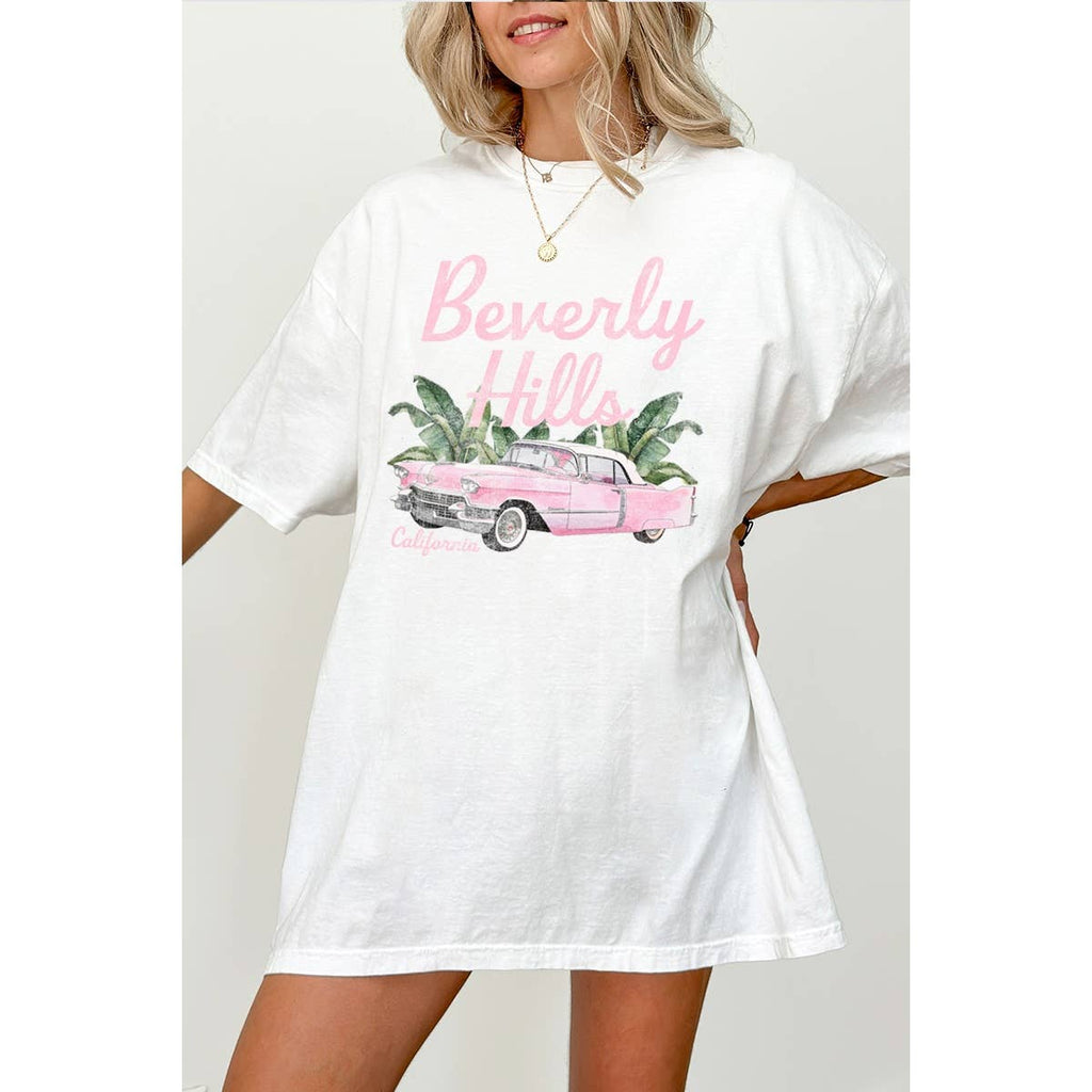 Beverly Hill Vintage Graphic Oversized Tee