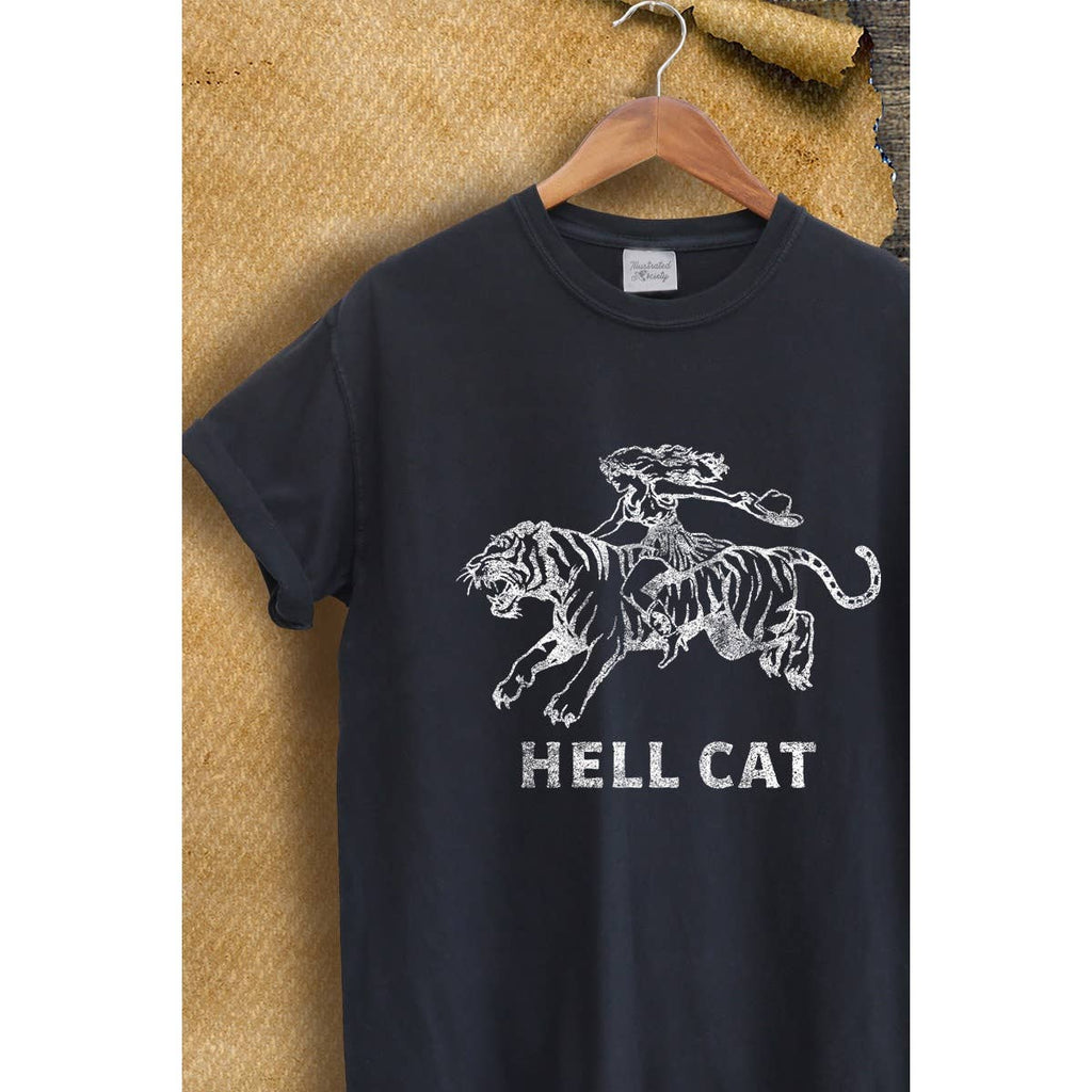 Hell Cat Western Viantage  Graphic Tee