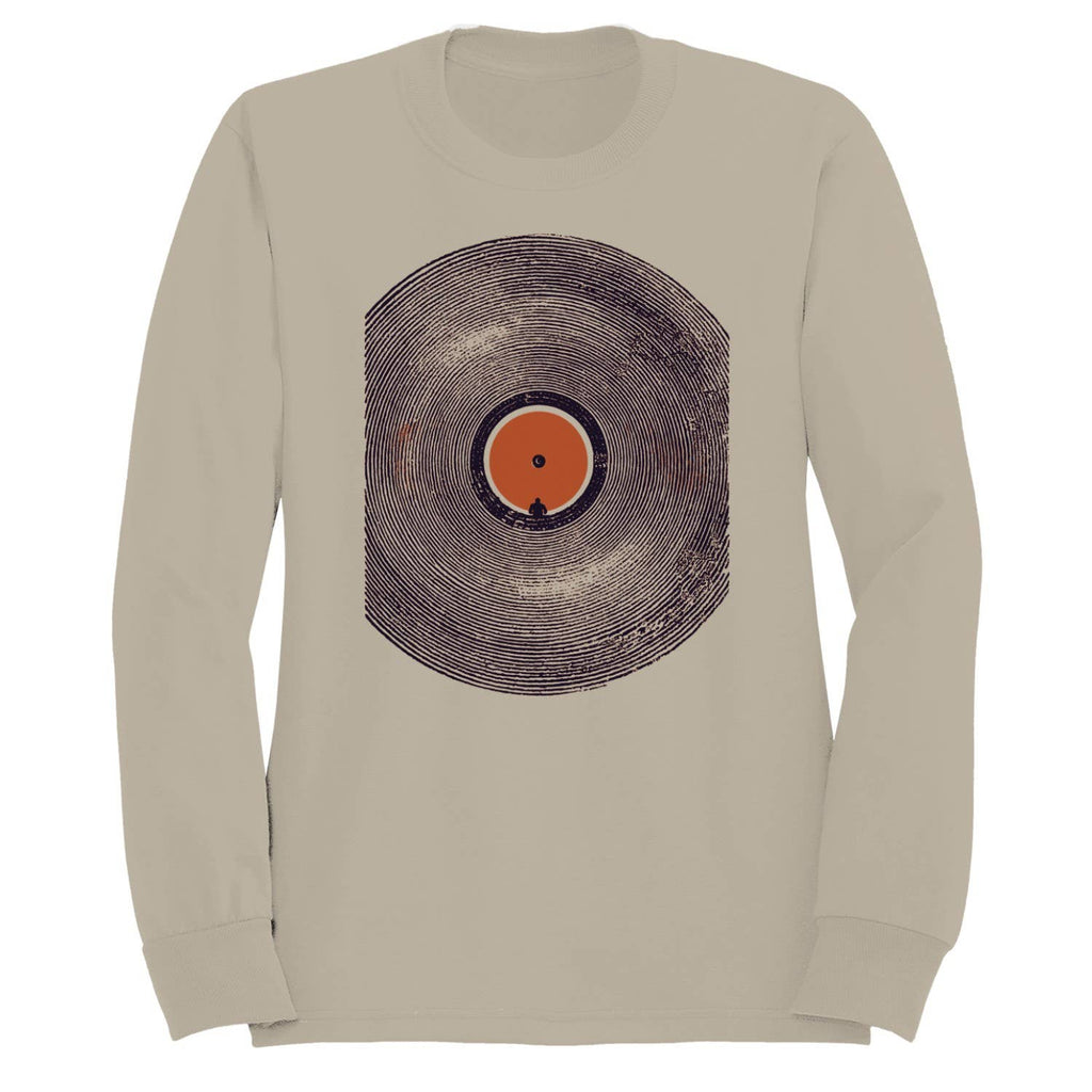 Vinyl Record Silhouette Men's Sweatshirt