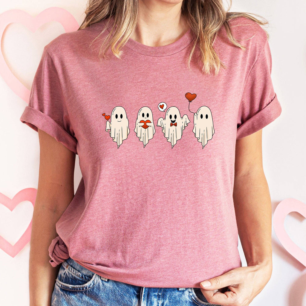 Valentine Ghosts, Love, Super Soft Tshirt, Valentine's Day
