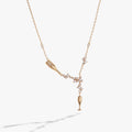 Champagne Pearl & Crystal Pendant Necklace T-Shirts