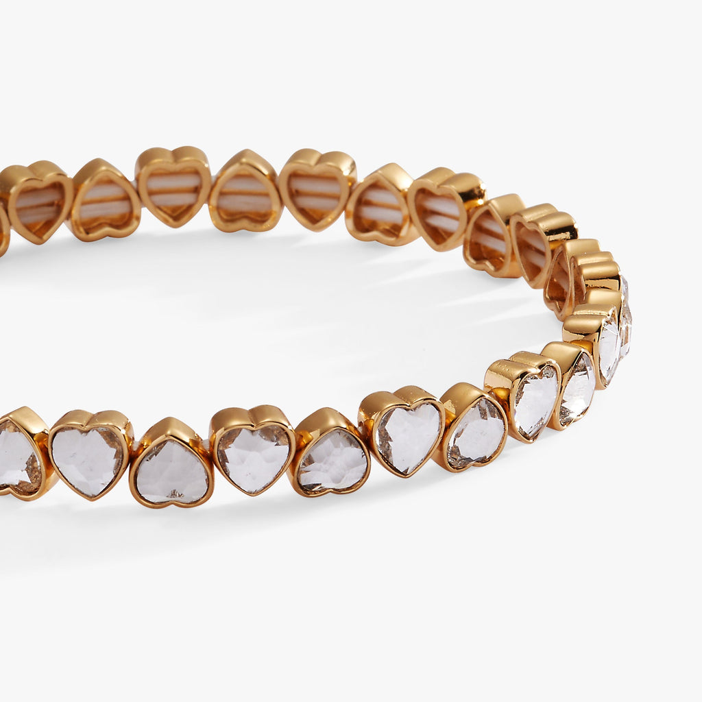 Crystal Heart Stretch Bracelet T-Shirts