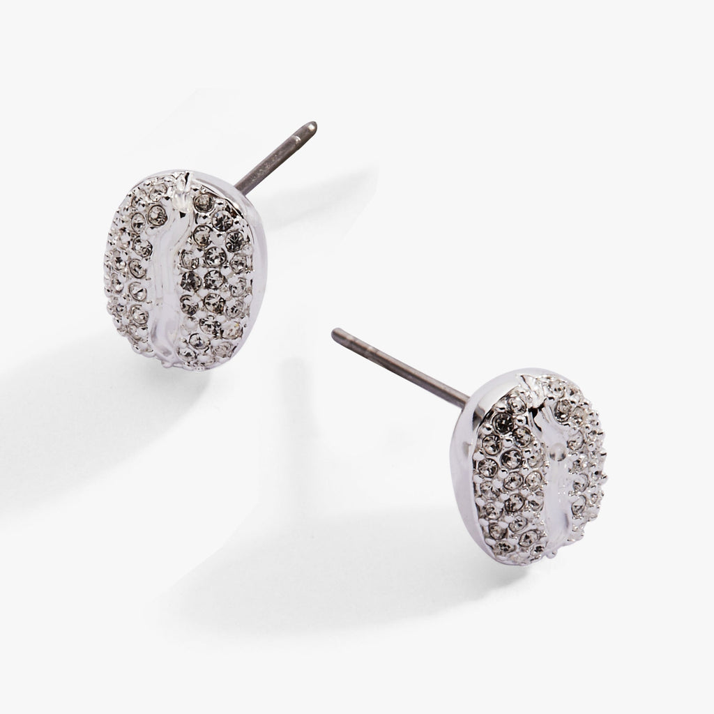 Coffee Bean Pave Crystal Stud Earrings T-Shirts