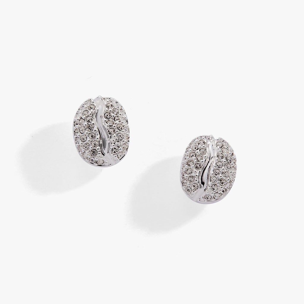 Coffee Bean Pave Crystal Stud Earrings T-Shirts