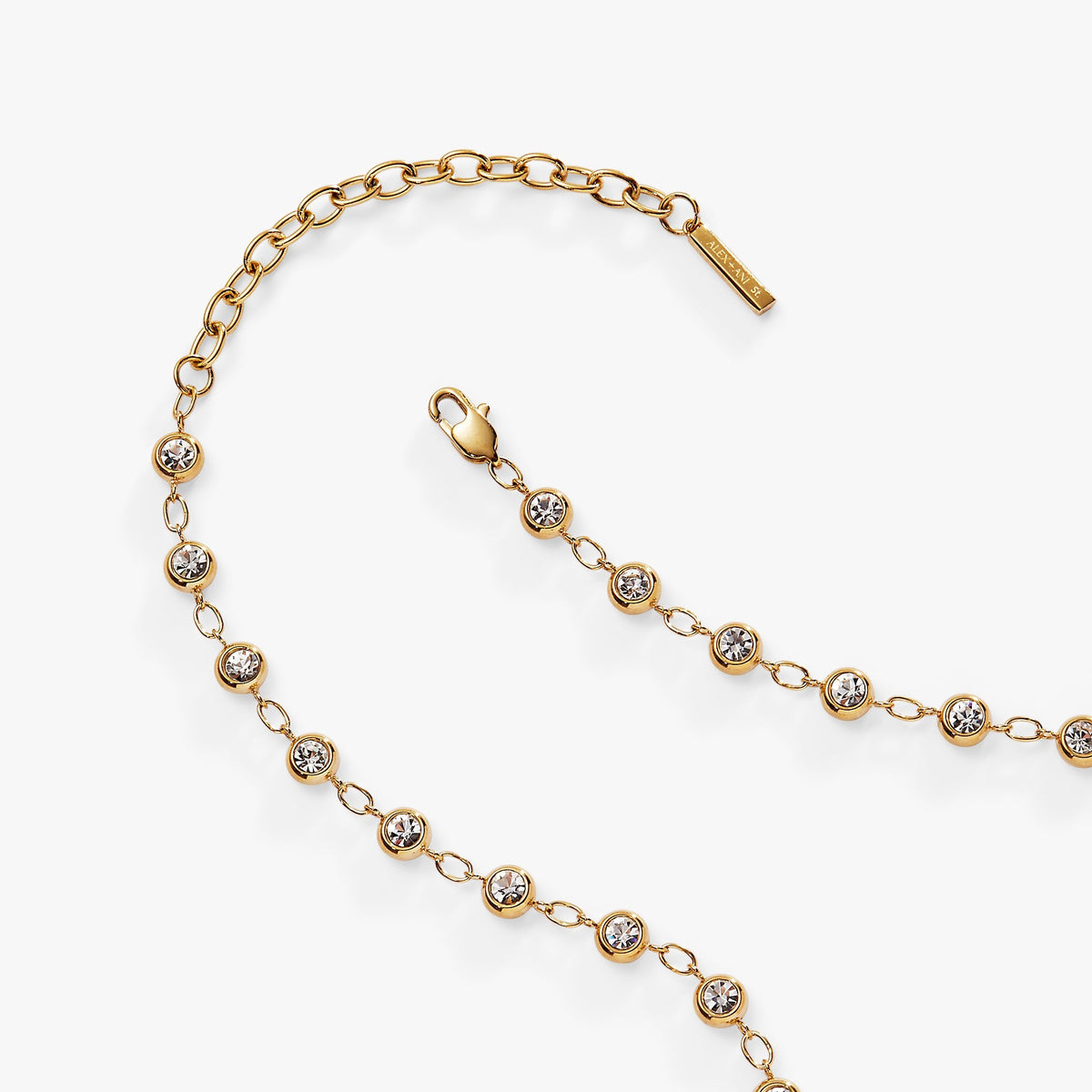 Crystal Pebble Chain Necklace T-Shirts