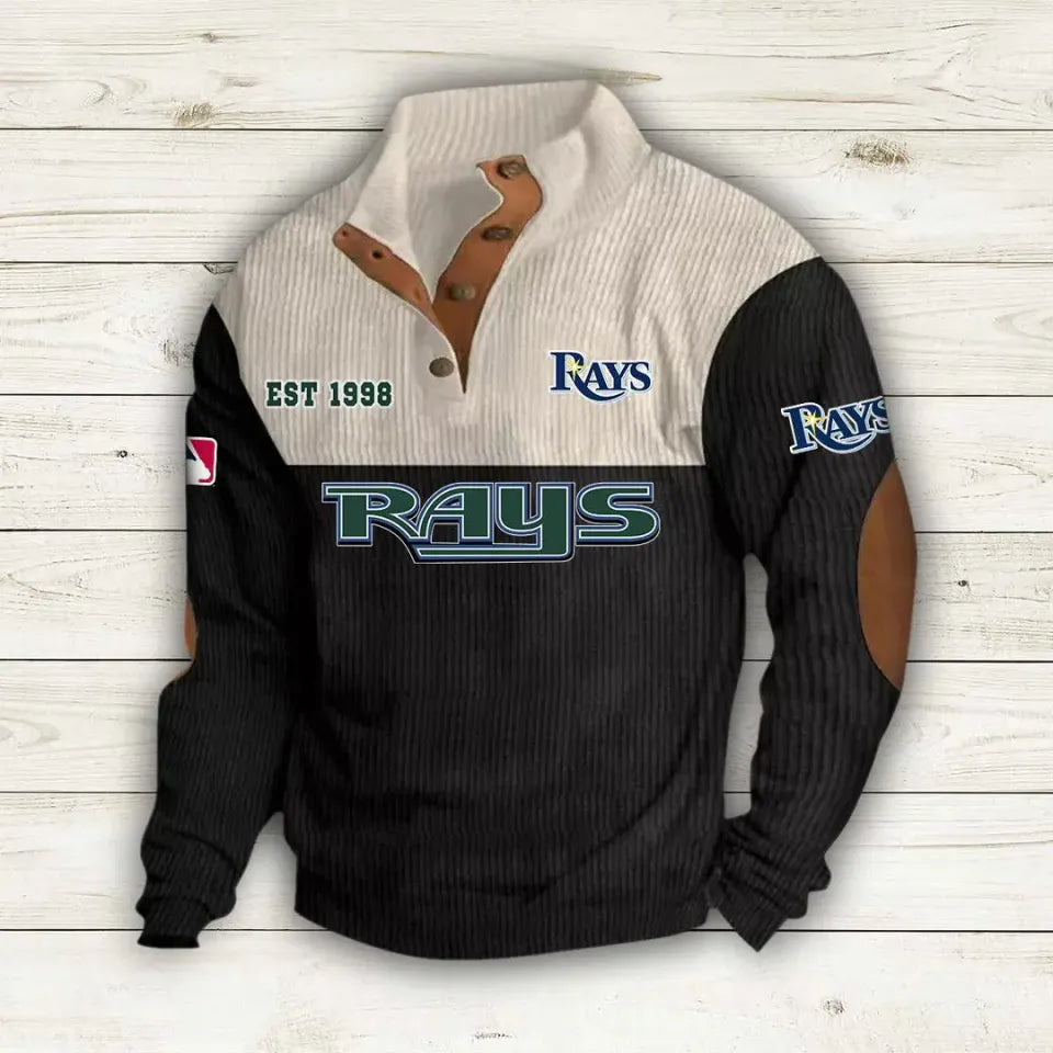 Tampa Bay Rays Corduroy Stand Collar Sweatshirt
