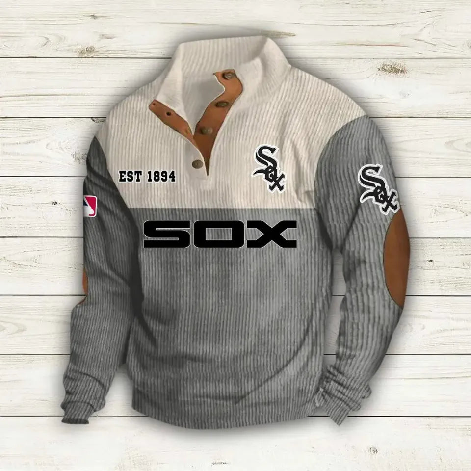 Chicago White Sox Corduroy Stand Collar Sweatshirt