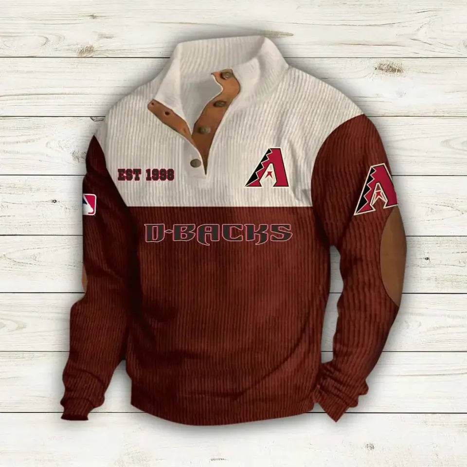 Arizonna Diamondbacks Corduroy Stand Collar Sweatshirt