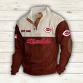 Cincinnati Reds Corduroy Stand Collar Sweatshirt