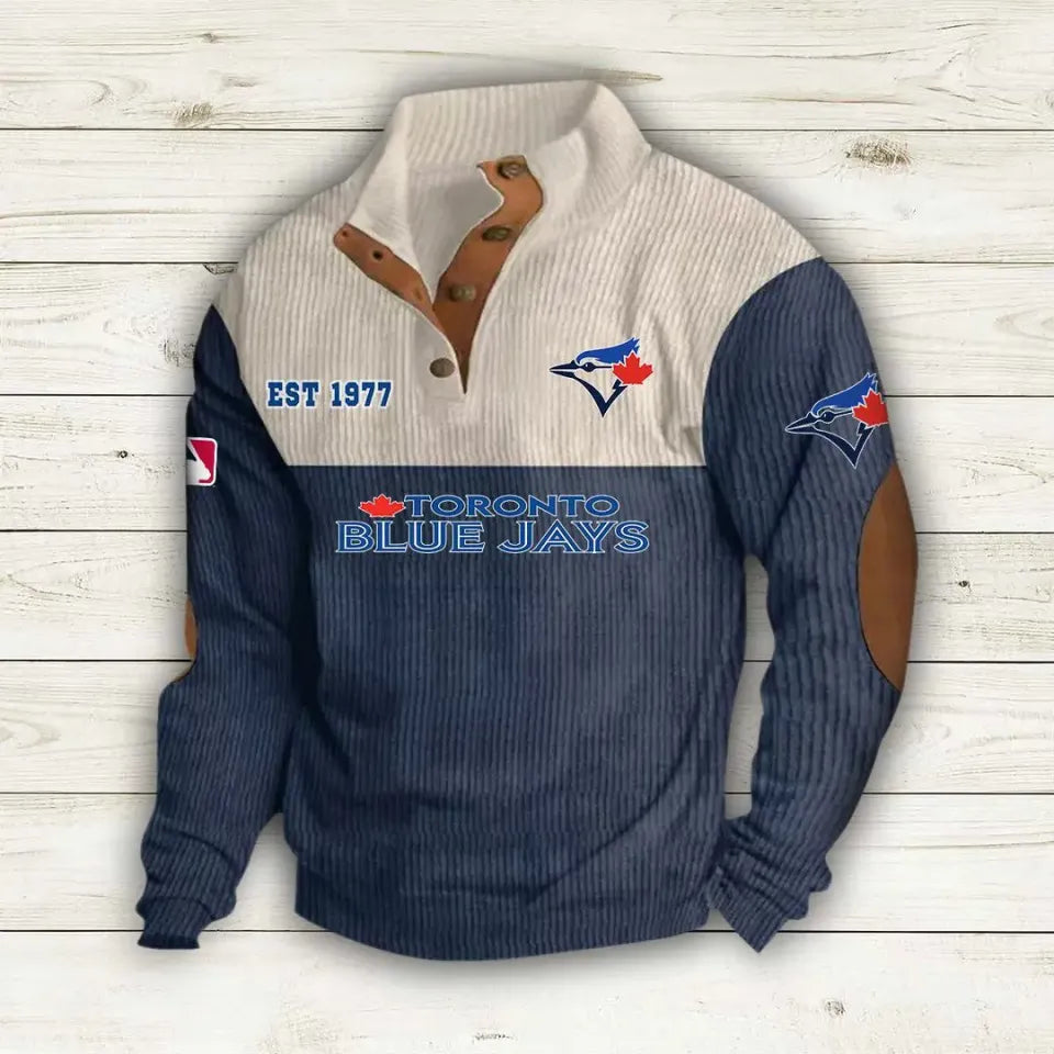 Toronto BJays Corduroy Stand Collar Sweatshirt