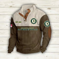 Oakland Athletics Corduroy Stand Collar Sweatshirt